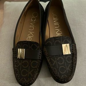 Calvin Klein Brown Tan Flats